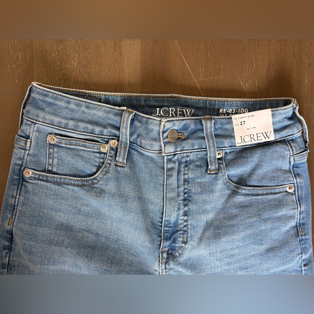 NWT J.Crew Curvy Slim Fit Jeans – Size 27 – Blue Wash
